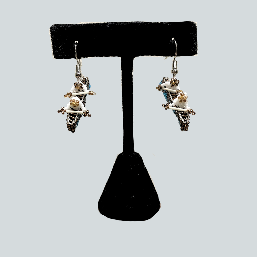 MG-O $100 Beaded Men in Qayaq Earrings
