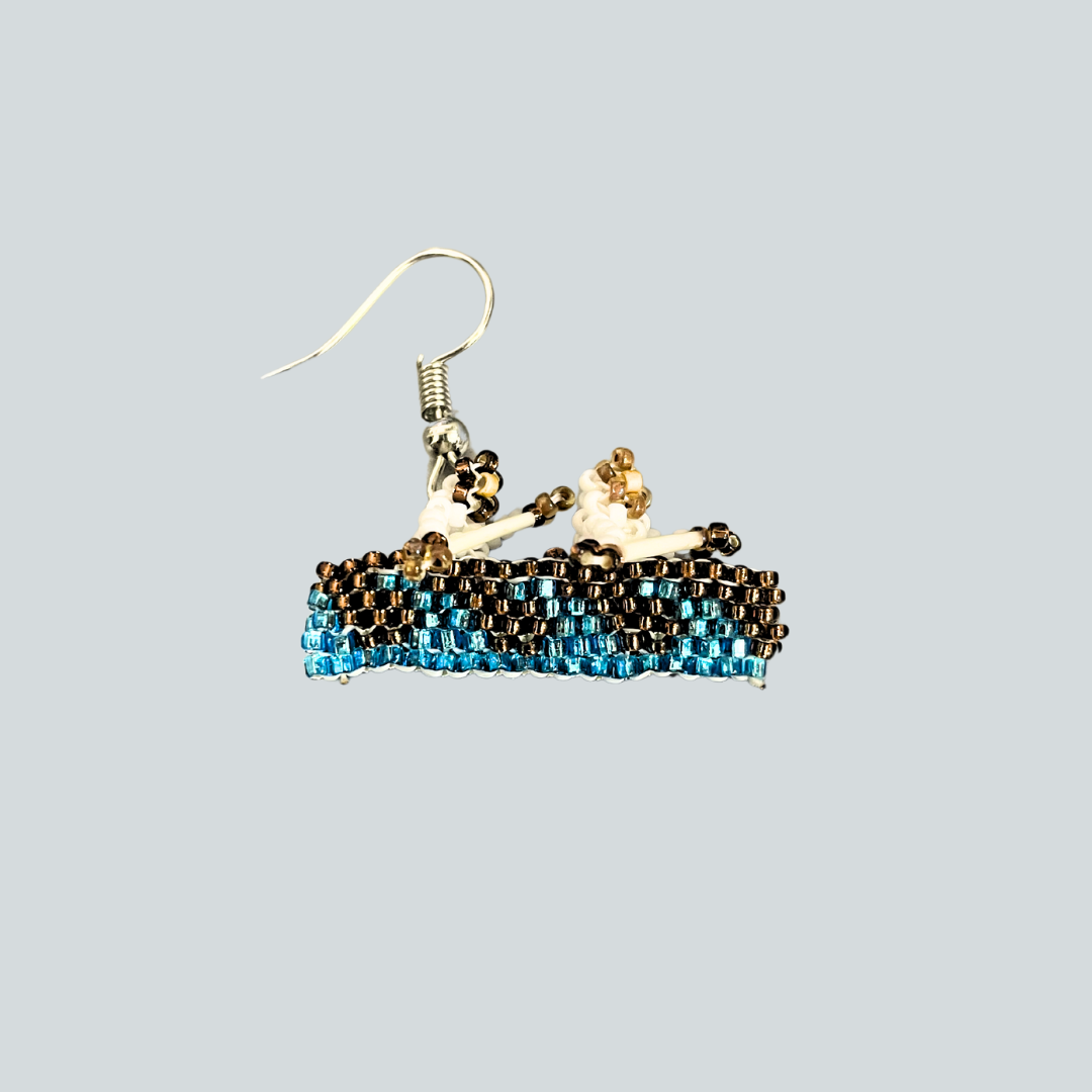 MG-O $100 Beaded Men in Qayaq Earrings