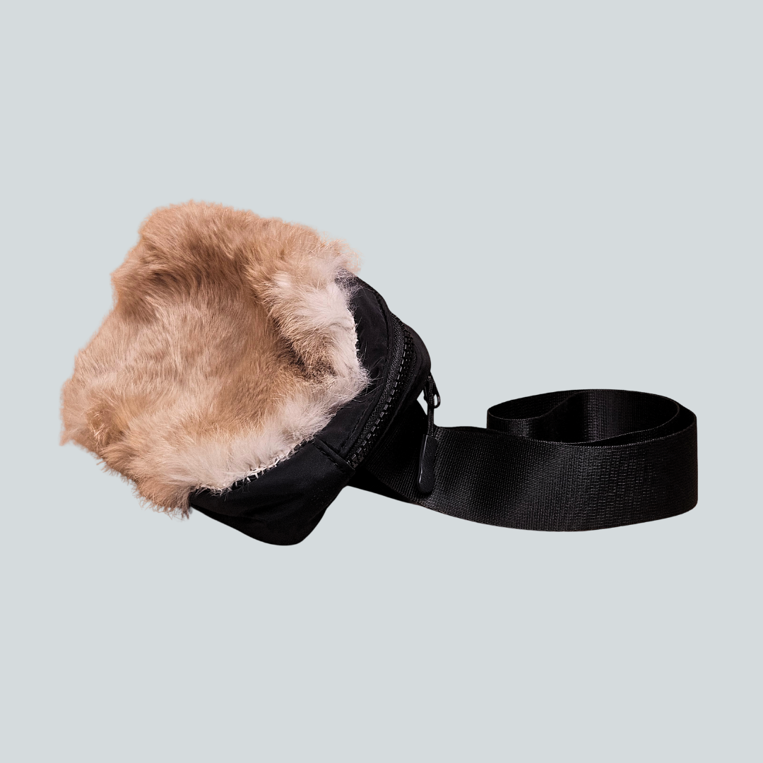 Rabbit Fur Cross Body Bag
