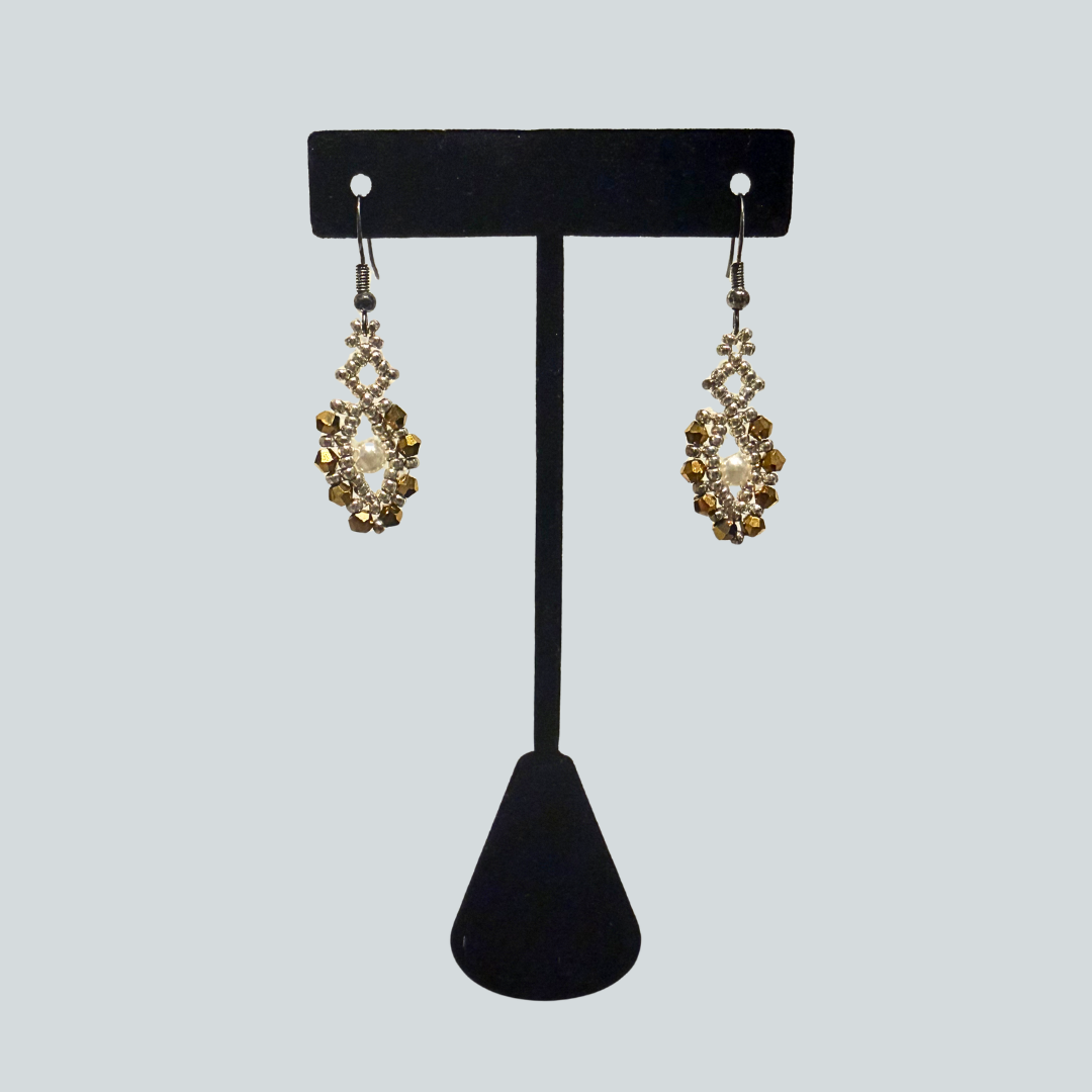 Silver Gold Mini Earrings