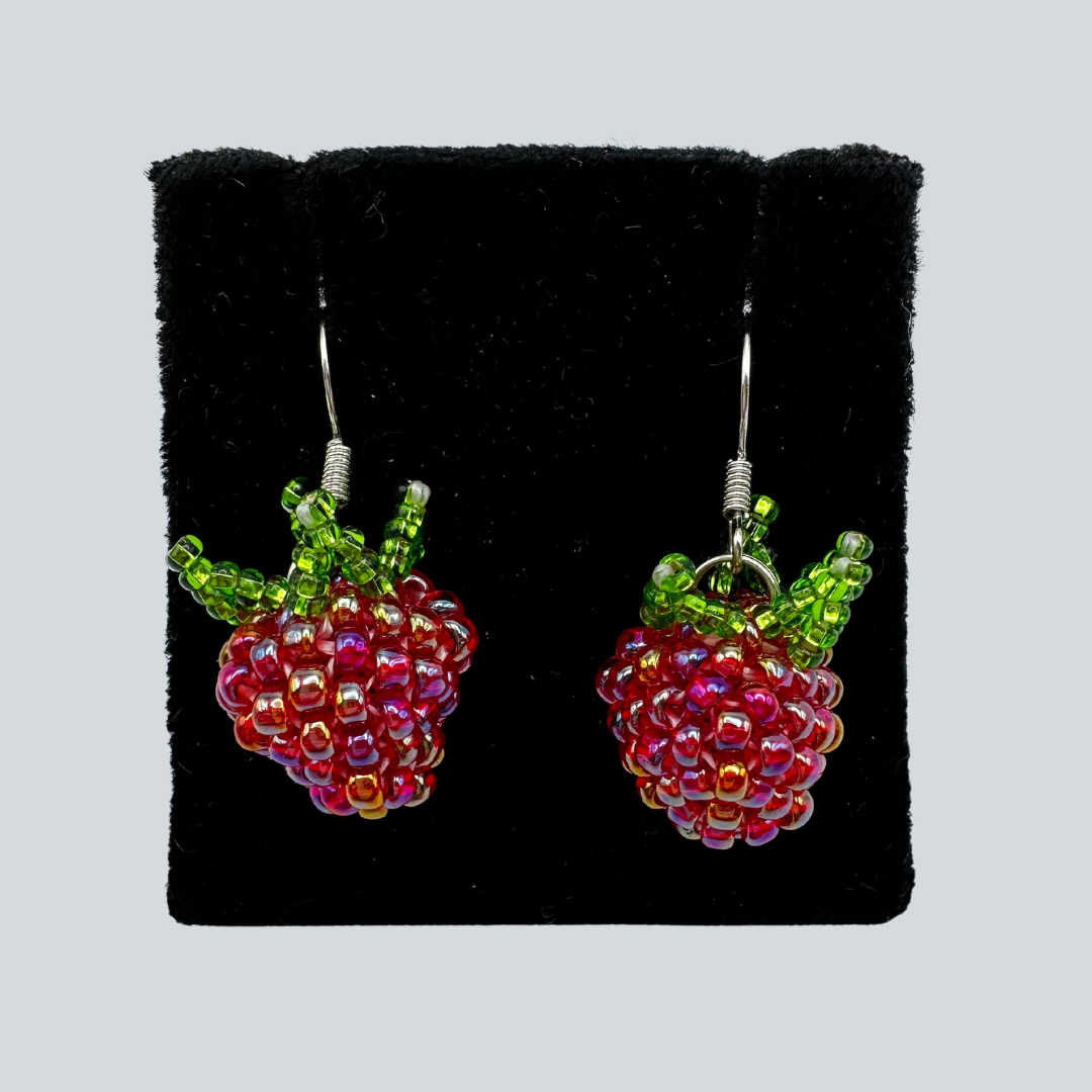CL 45 Salmonberry Earrings alutiiqmuseum