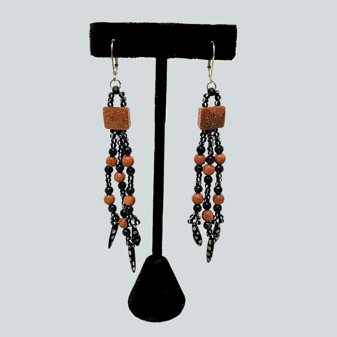 Goldstone Earrings