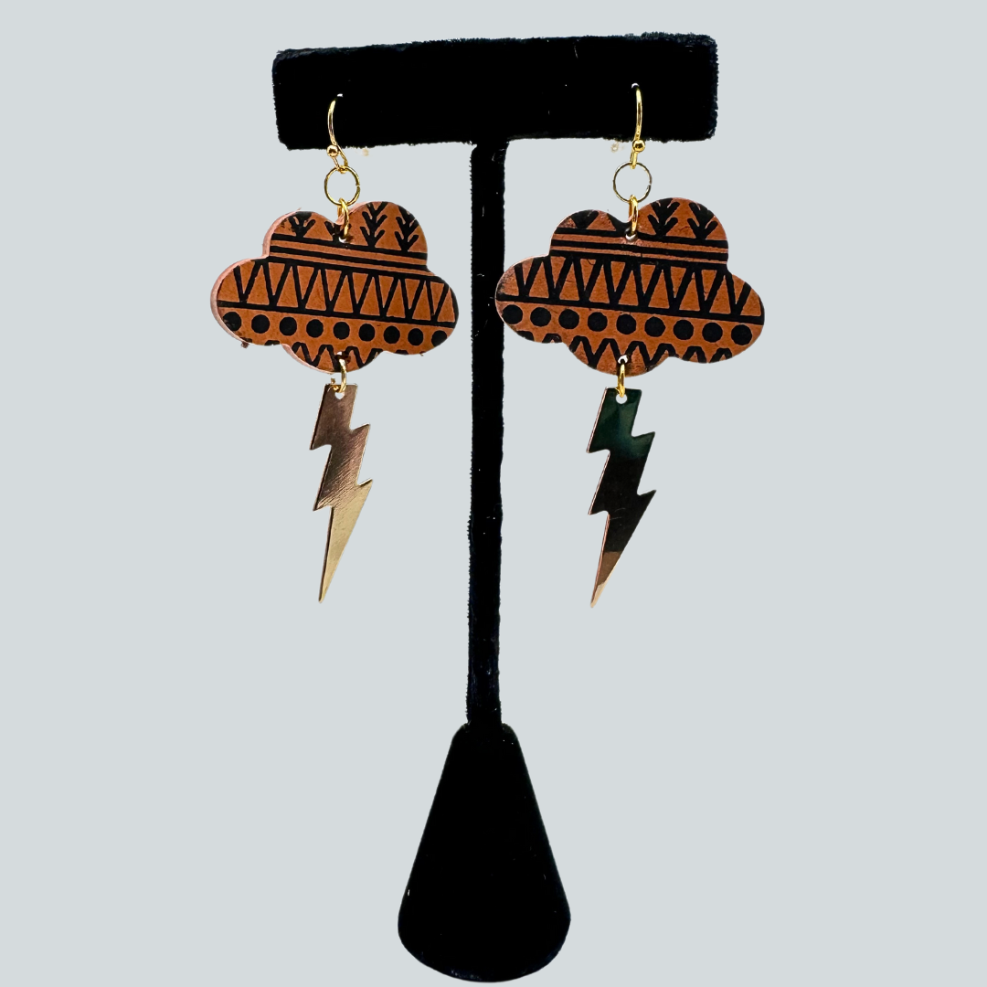 BA-O Lighting Bolt Earrings