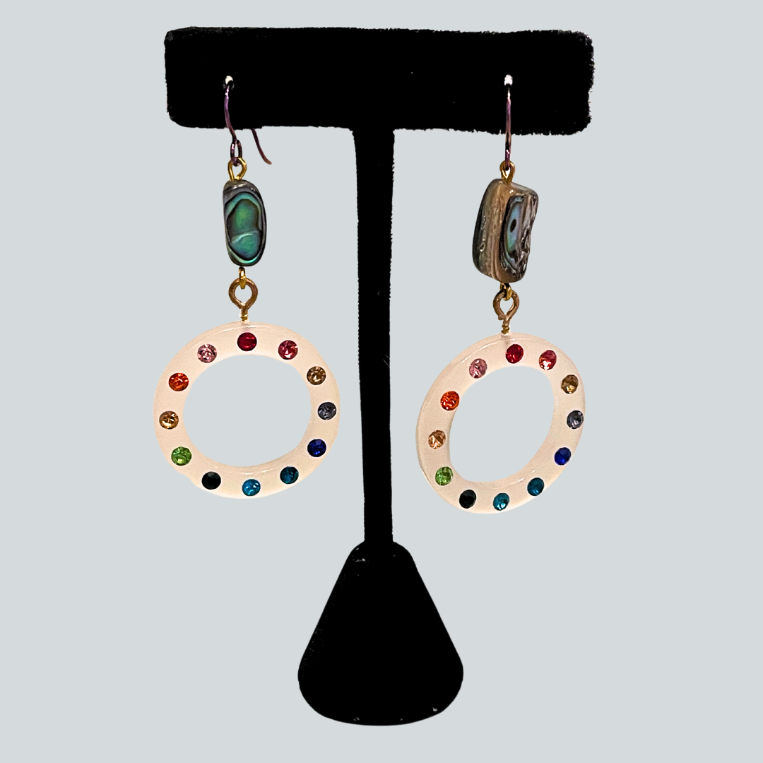 Abalone Dangle Earrings