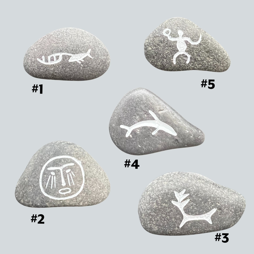 Petroglyph Pebble Magnets