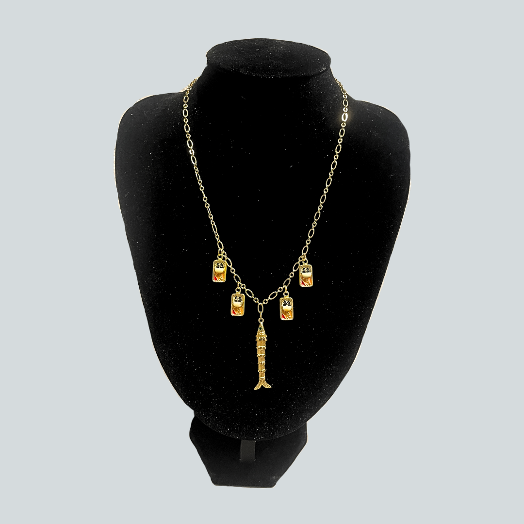 Gold Sardine Necklace
