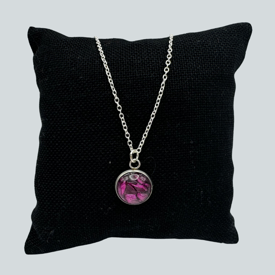 #1 Purple Salmon Skin Necklace