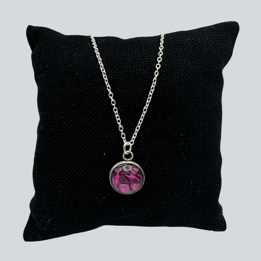 #1 Purple Salmon Skin Necklace