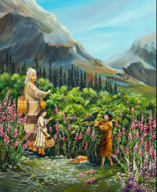 5x7 Salmonberry Summer
