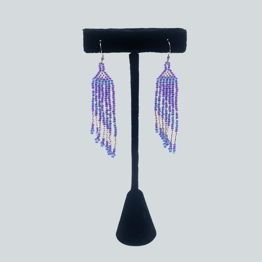 Purple Dangle Earrings