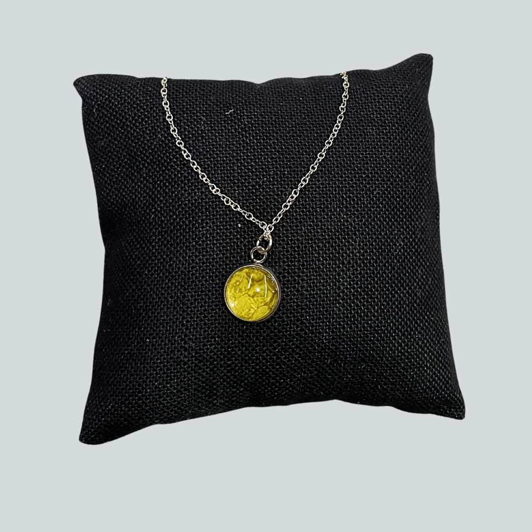 #1 Yellow Salmon Skin Necklace