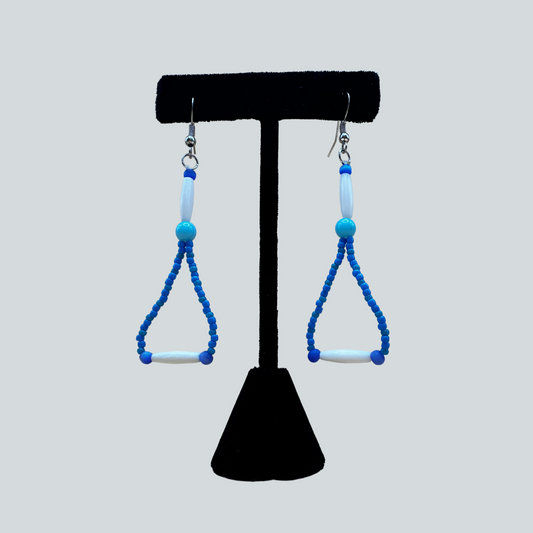 Blue Bone Earrings