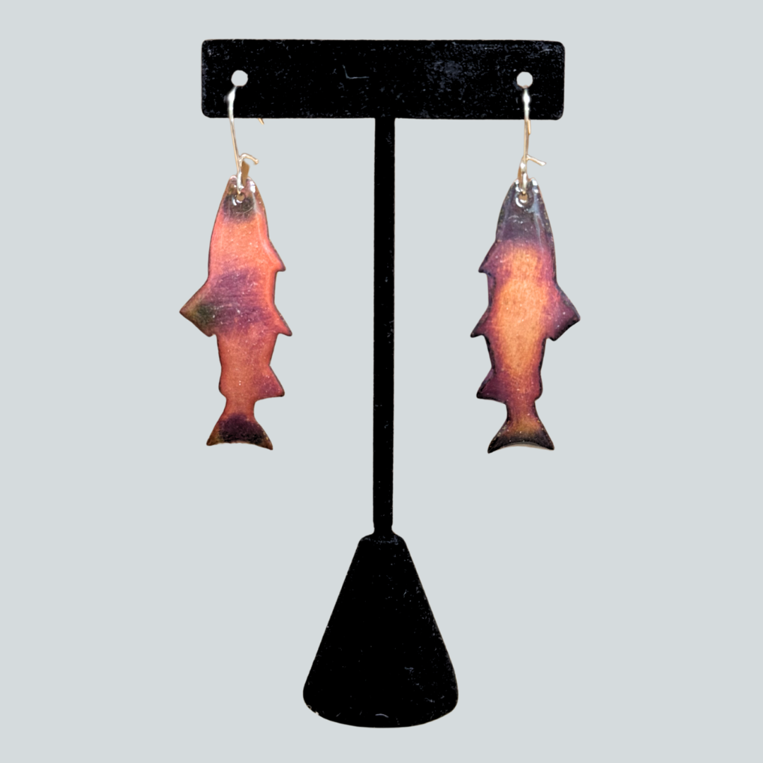 Iqalluk Salmon Earrings