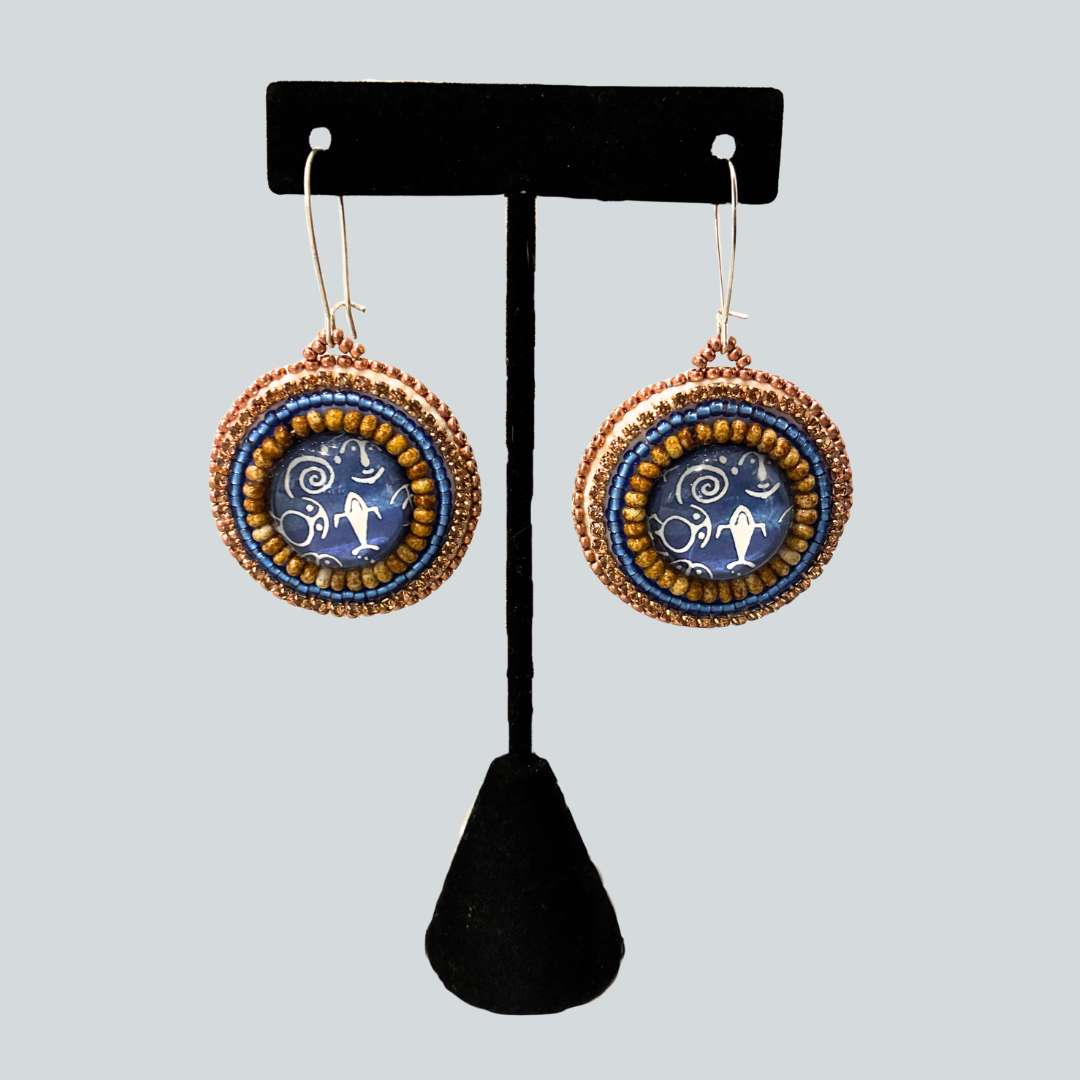 Cabuchon Drop Earrings