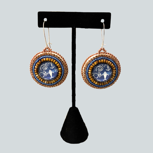 Cabuchon Drop Earrings