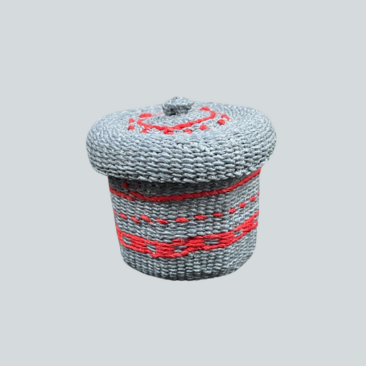 RME-O $100 Small Blue and Red Basket with Lid