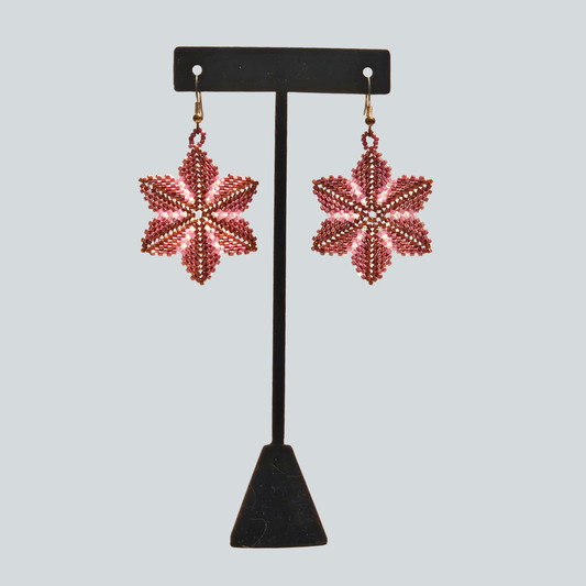 Beaded Star Earrings