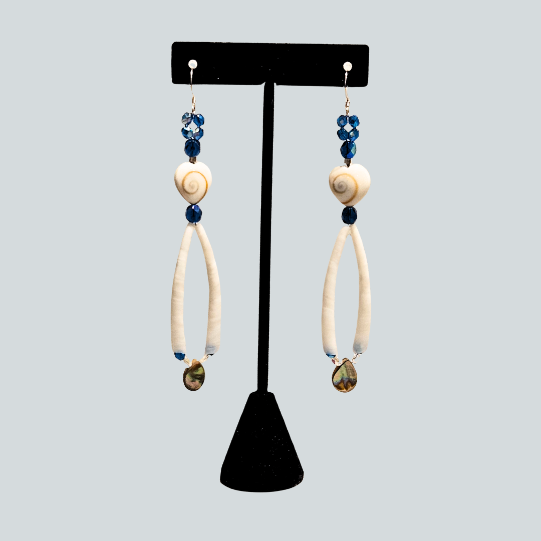 Beaded Dentalium Earrings