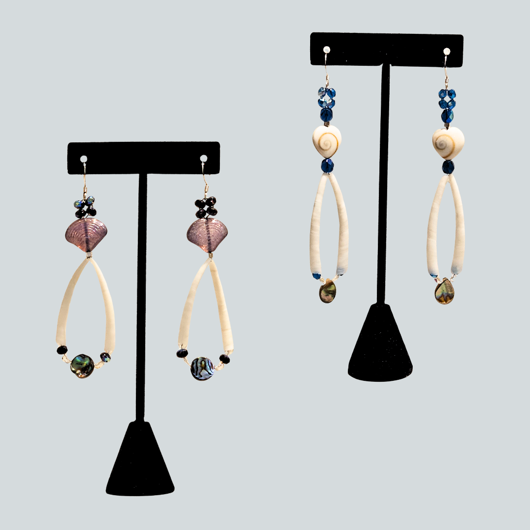 Beaded Dentalium Earrings