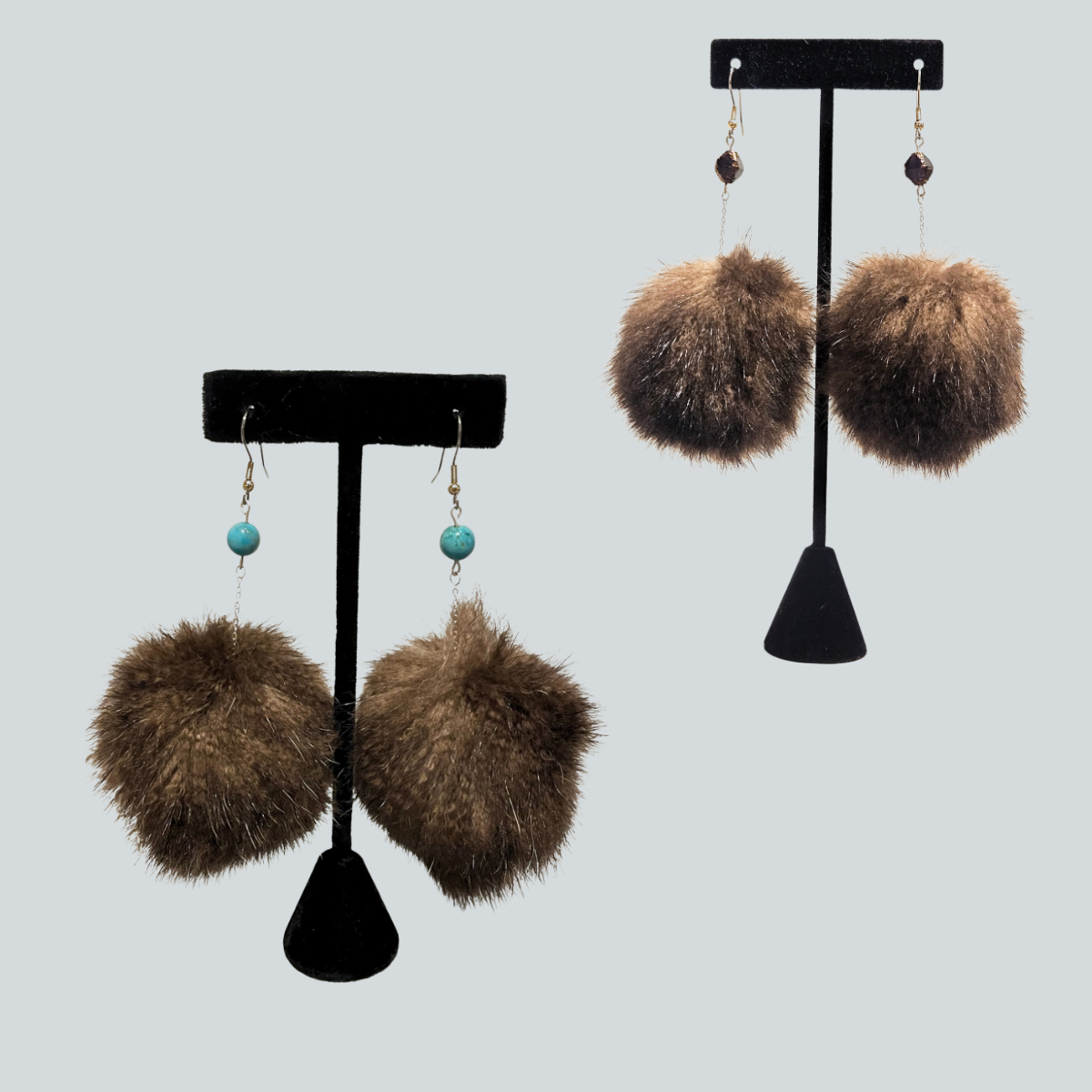 Sea Otter Puff Earrings