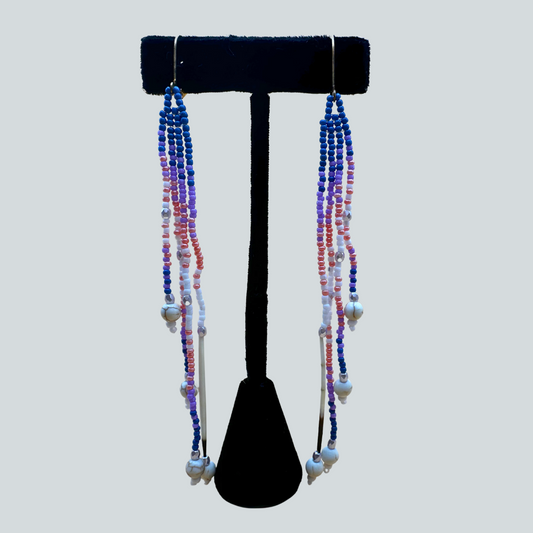 ATO $45 Beaded Quill Earrings