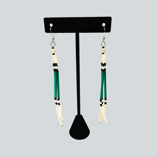 Dentalium Fringe Earrings