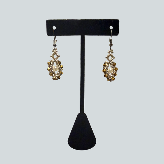 Silver Gold Mini Earrings