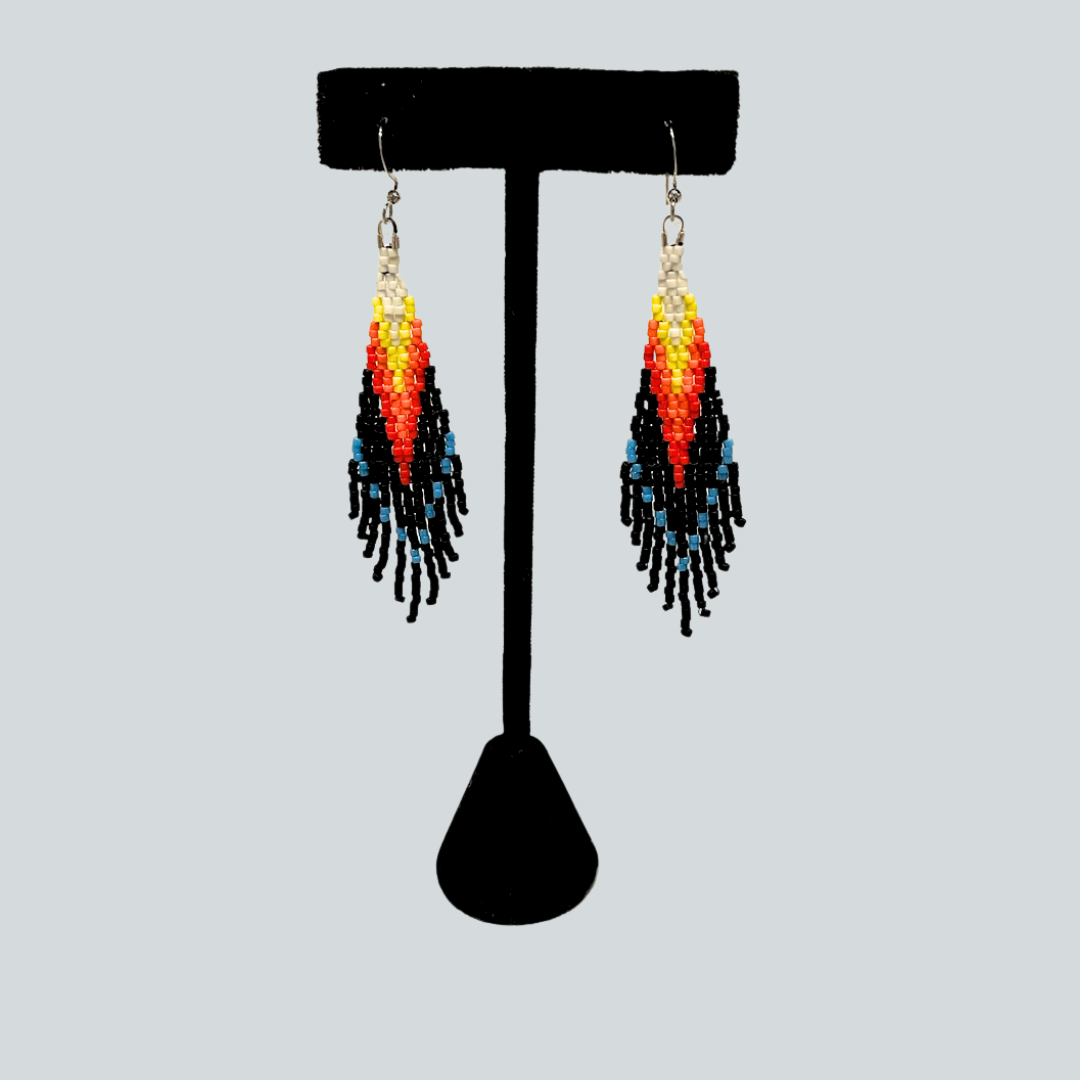 Beaded Fringe Earrings