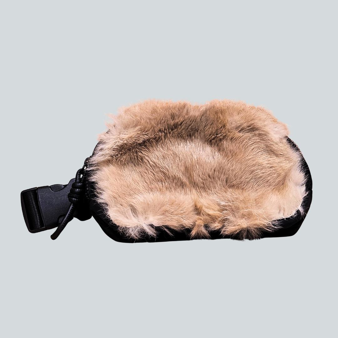 Rabbit Fur Cross Body Bag