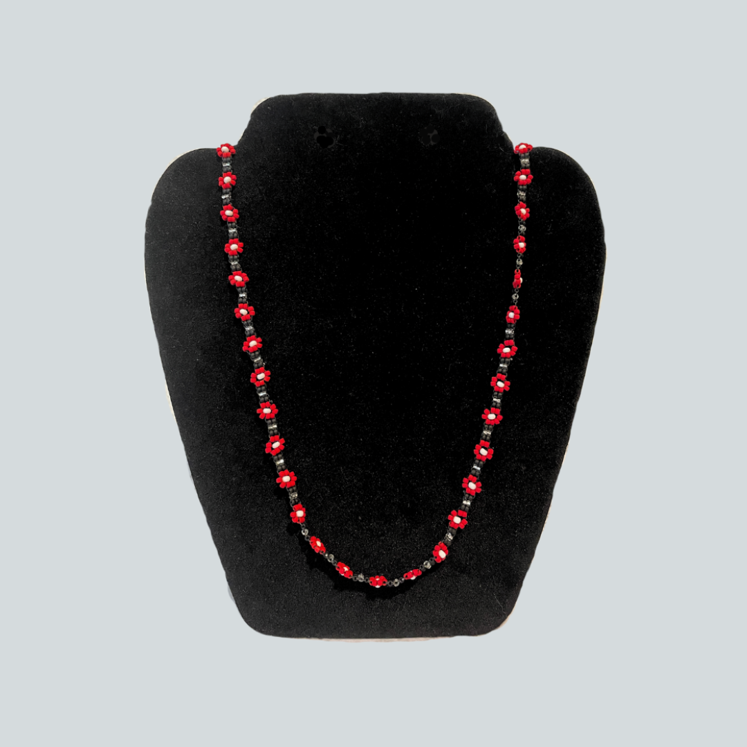 Beaded Flower Necklace