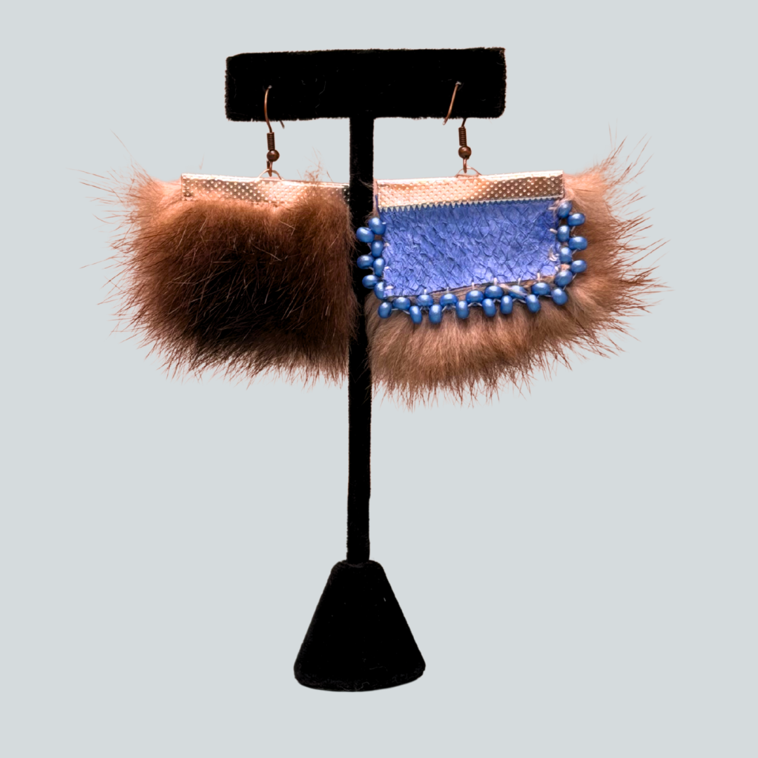 Beaded Sea Otter Earrings
