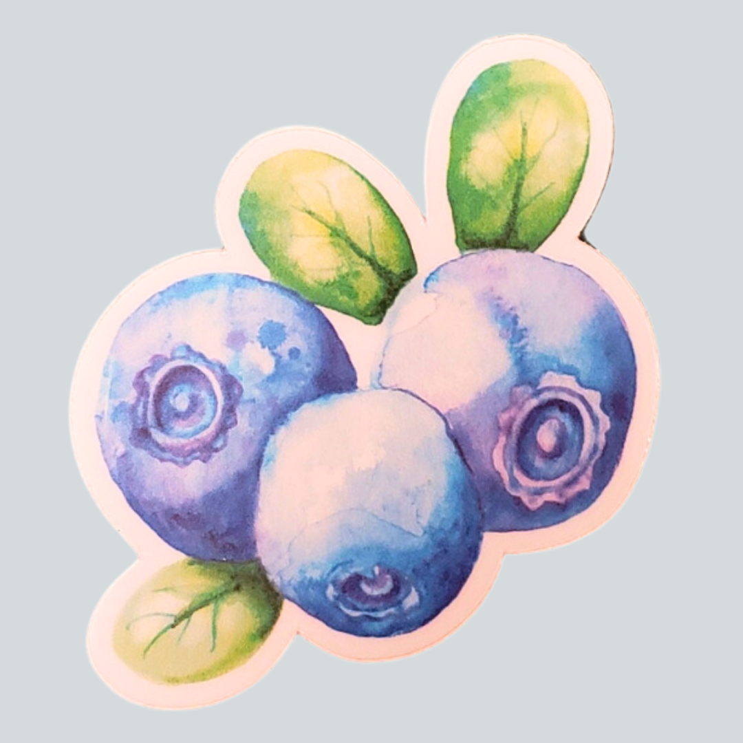 Basic Sticker Blueberry Blueberry Stickers – alutiiqmuseum