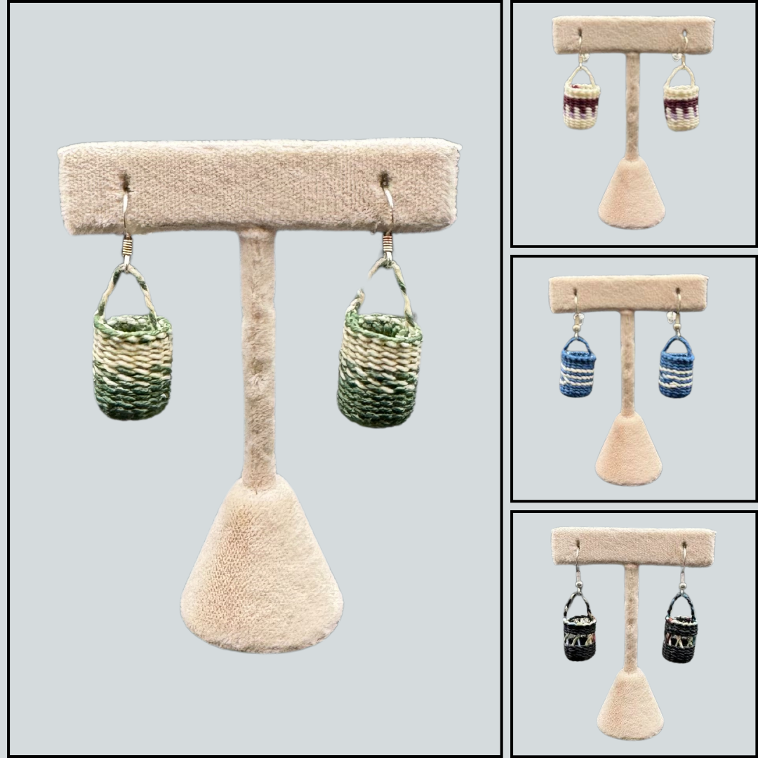 RME $75 Waxed Linen Basket Earrings