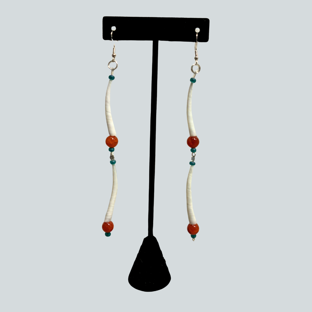 Orange Dentalium Dangles