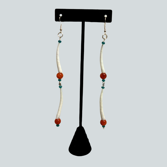 Orange Dentalium Dangles
