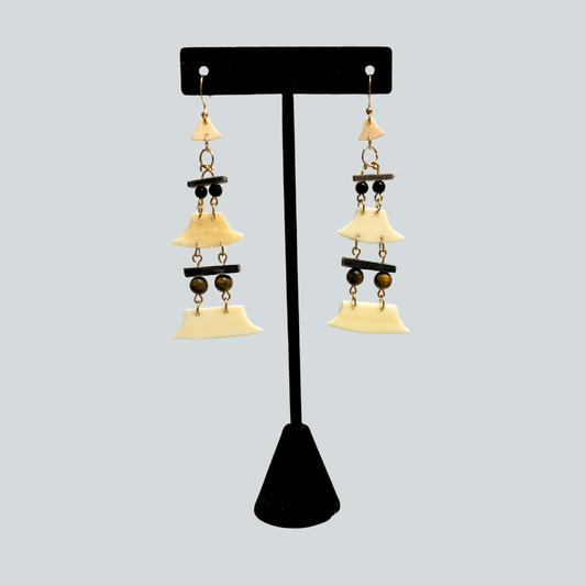 Double Ulu Ivory Earrings