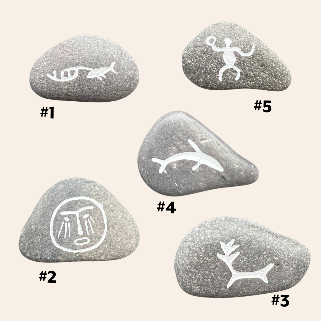 Petroglyph Pebble Magnets
