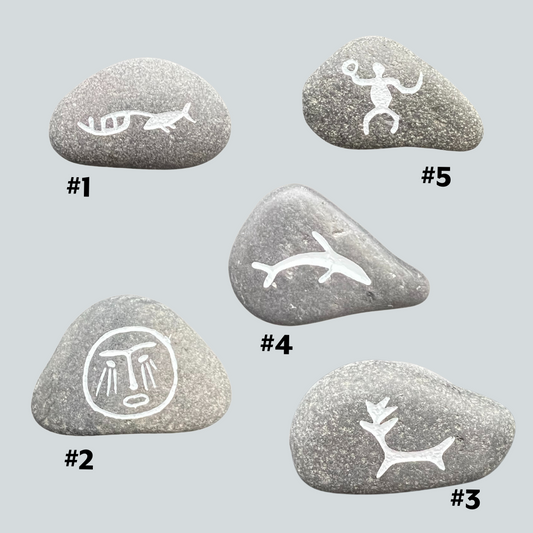 Petroglyph Pebble Magnets - Online