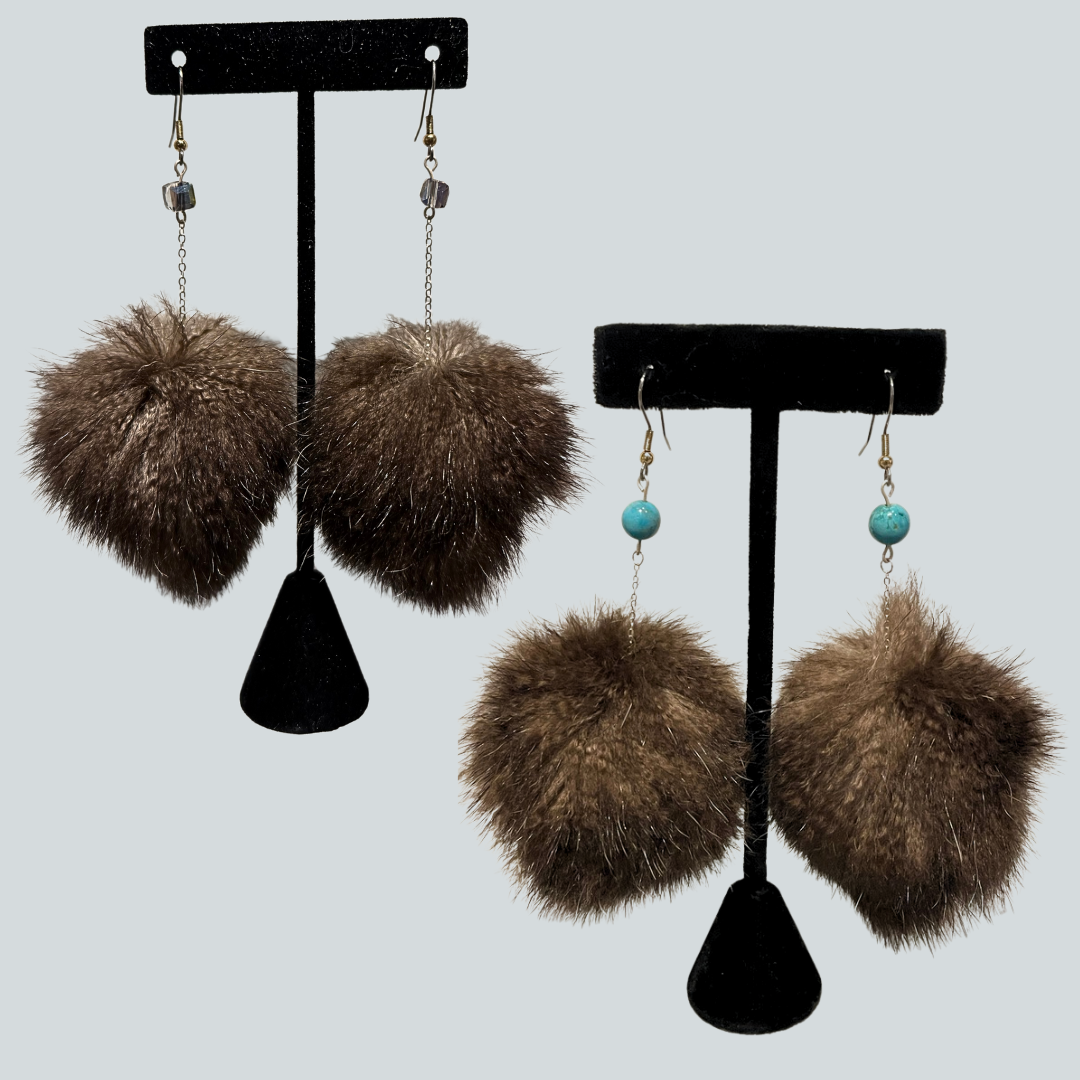 Sea Otter Puff Earrings