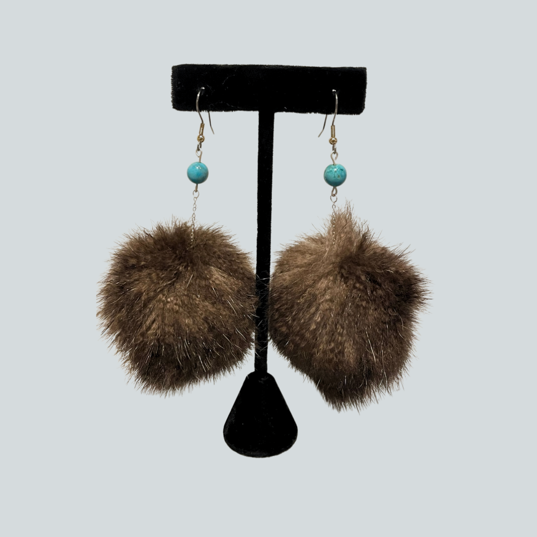 Sea Otter Puff Earrings