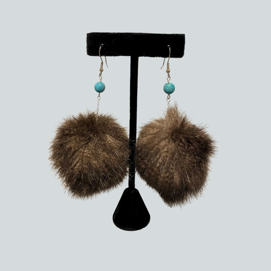 Sea Otter Puff Earrings