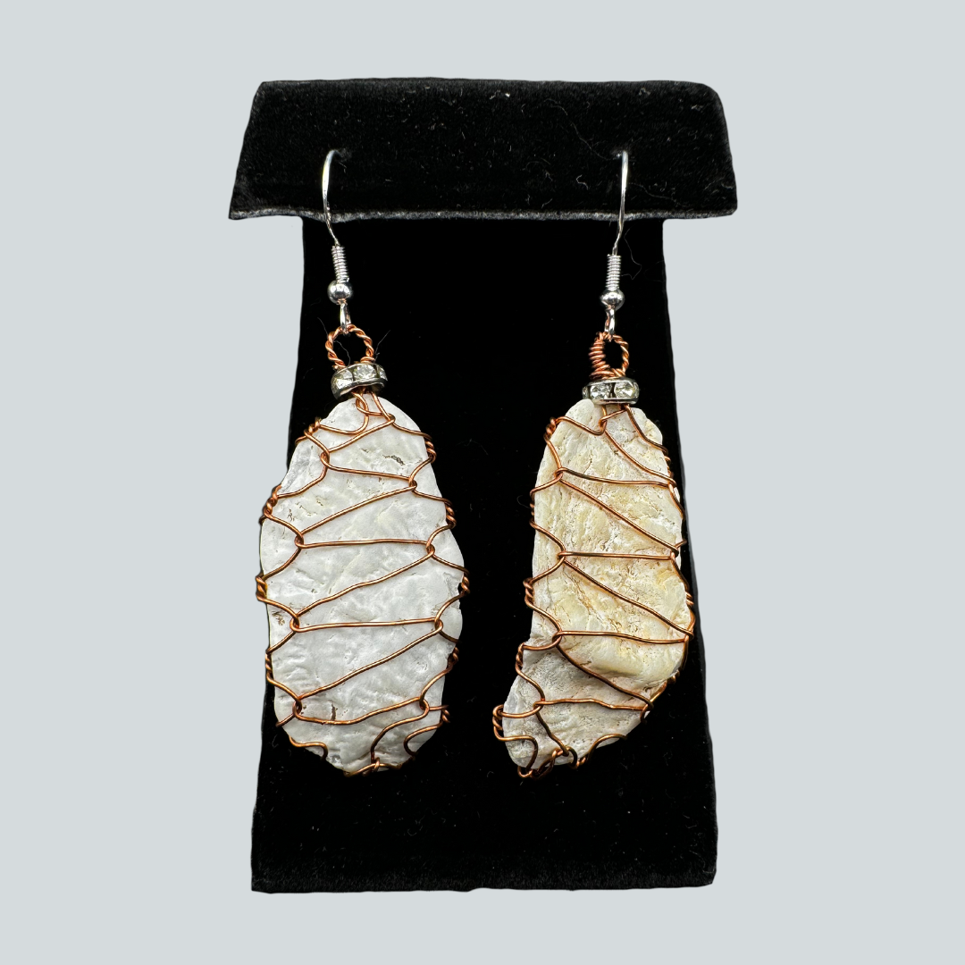 MW $30 Copper Wire Wrapped Earrings