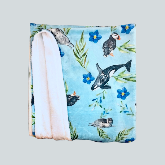 Animal Petroglyph Fleece Blanket