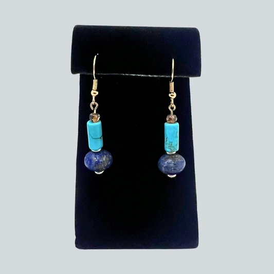 RJR $80 Turquoise Lapis Earrings