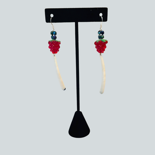 Fruit Dentalium Earrings