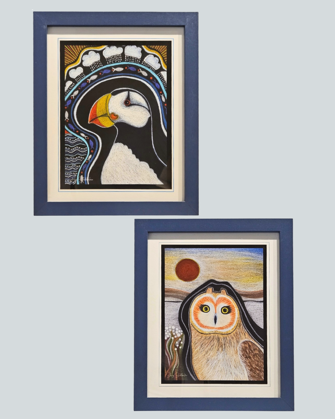 Framed Kodiak Bird Prints