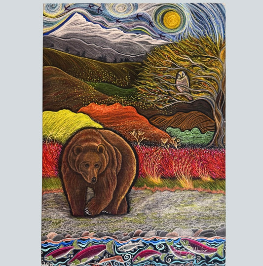 Fall Fishing Bears Canvas