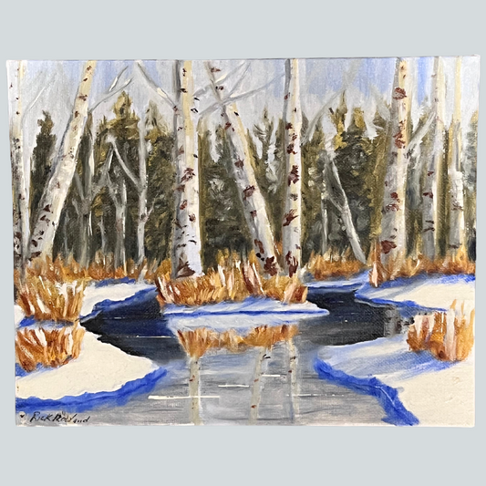 RJR $133 Snowy River Oil Painting