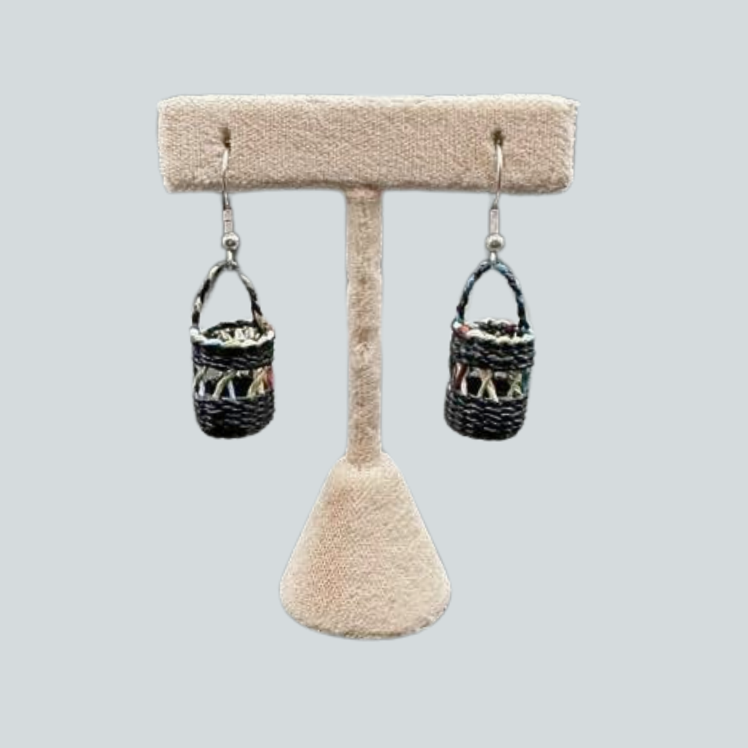 RME $75 Waxed Linen Basket Earrings