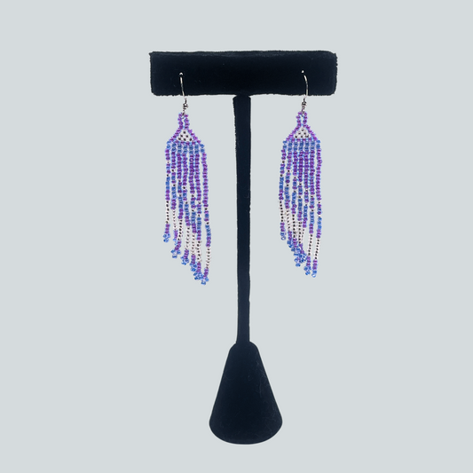 BM-O $40 Purple Dangle Earrings